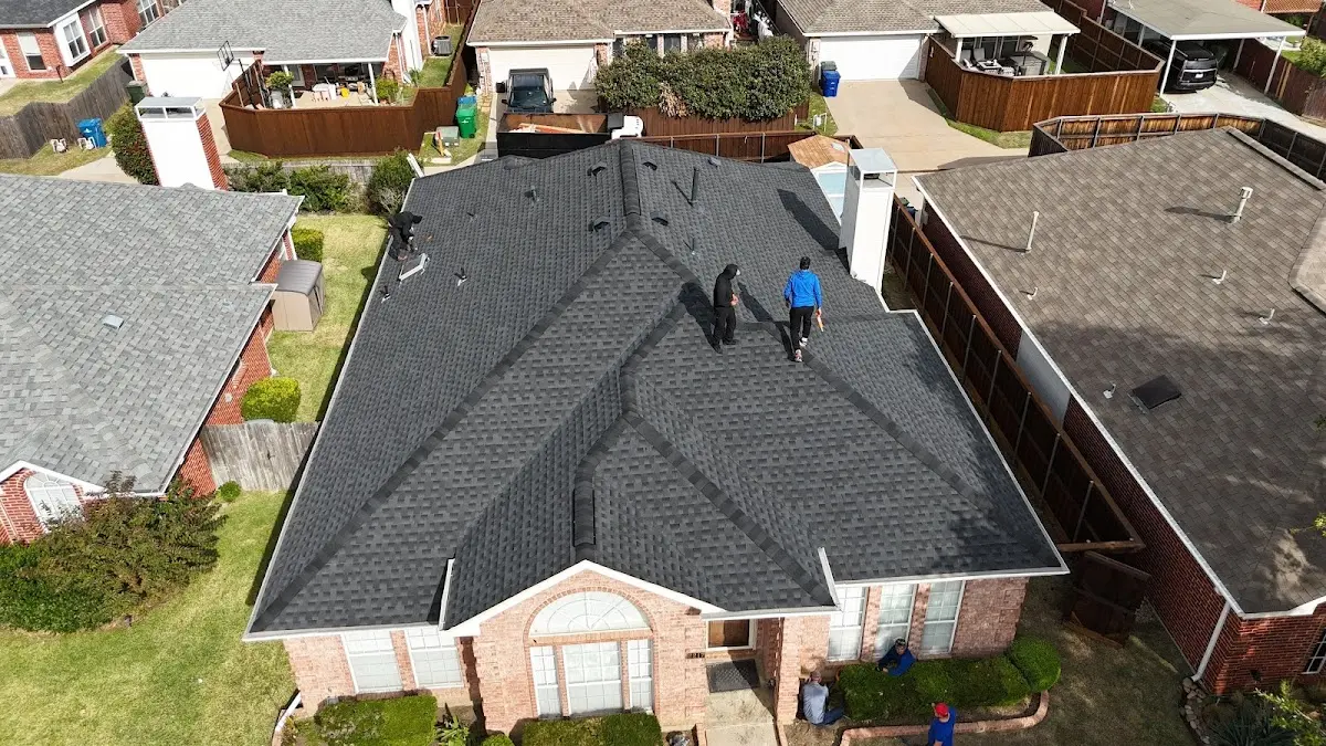 Slate & Tile Roof Repair work in progress on a Grover Beach property